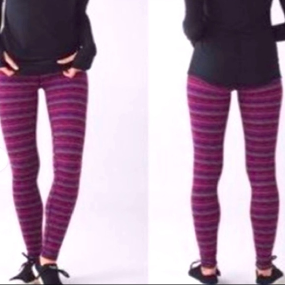 Lululemon Athletica Cyber Stripe Leggings